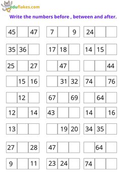 worksheet with numbers to 10 and below