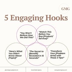 the 5 engaging hooks poster