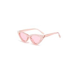 Embrace the perfect fusion of elegance and playfulness with our OPTICALS Pearl-Embellished Cat-Eye Sunglasses. These stunning sunglasses feature inverted triangle-shaped lenses in a classic cat-eye frame, exuding both sophistication and charm. The edges of the frame are adorned with delicate pearls, adding a touch of luxury and refinement. Both the lenses and the frame, including the temples, are semi-transparent, enhancing the chic and modern design. Crafted from premium materials, these sungla Elegant Pink Cat Eye Sunglasses With Uv Protection, Luxury Pink Cat Eye Sunglasses With Uv Protection, Elegant Anti-reflective Cat Eye Sunglasses, Elegant Cat Eye Sunglasses With Anti-reflective Coating For Beach, Luxury Pink Cat Eye Sunglasses, Inverted Triangle, Cat Eye Frames, Brand Sale, The Frame