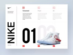 an image of a magazine with sneakers on the front and back pages in red, white, and black