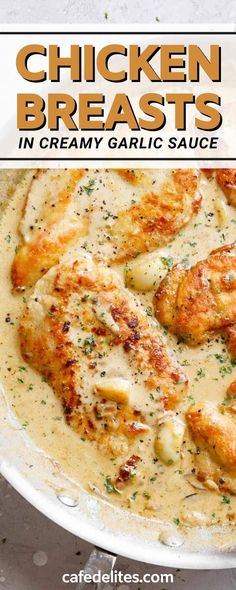 Garlic Onion Chicken, Creamy Chicken Sauce Recipes Easy, Chicken With Creamy Garlic Sauce, Chicken With Garlic Cream Sauce, Garlic Cream Sauce Chicken, Chicken In Creamy Garlic Sauce, Creamy Pan Fried Chicken, Chicken And Garlic Recipes, Chicken Garlic Cream Sauce