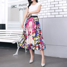 Description: Product ID: DS2061385Material: PolyesterPattern: PrintedStyle: Casual. Fashion.SimpleSeason: Spring. Summer. AutumnOccasion: Daily. Outdoor Activities. Dating. Party. Street Packageincluded:1 * Skirt Size Information: Cheap Graphic Print Skirt For Spring, Trendy Printed Summer Skirt, Casual Multicolor Printed Skirt, Summer Printed Patterned Skirt, Casual Multicolor Print Skirt For Spring, Multicolor Graphic Print Skirt For Spring, Summer Patterned Printed Skirt, Multicolor Print Beach Skirt For Spring, Spring Beach Skirt With Multicolor Print