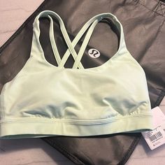 Lululemon Energy Bra Size 4. Nwt. Soft Green Color. Removable Pads. Perfect Condition. Soft Green Color, Wishlist 2024, Lululemon Energy Bra, Gym Fits, Cat Room, Christmas Wishlist, Fancy Dresses, Fashion Clothes, Bra Sizes