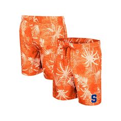 Carry your Syracuse Orange pride with you as you vacation by sporting these Colosseum What Else is New swim shorts. An interior mesh lining promotes breathability, while an elastic waistband adjusts the fit to your perfect size. An eye-catching pattern adds flair to the classic Syracuse Orange graphics for a spirited poolside look.Carry your Syracuse Orange pride with you as you vacation by sporting these Colosseum What Else is New swim shorts. An interior mesh lining promotes breathability, whi Swim Shorts, Your Perfect, Swimming, Mesh, Elastic, Mens Outfits, Orange, Floral, Pattern