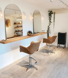 the salon is clean and ready for customers to use