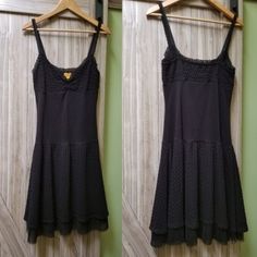 Beautiful Rare Vintage Rare Vintage Free People 2007 Knit Slip Dress. Free People Dress Purchased At Bloomingdales Around 2007. Entire Dress Is Black, Lace Up Top, Ribbed Fabric, And Hem Bottom. Straps Can Be Adjusted To Be Shorter But Can Easily Be Reverted Back To The Original. Size: Small Bust 34b Knit Slip Dress, Shifting Closet, Lace Up Top, 70s Dress, People Dress, Dress Purchase, 2024 Fashion, Free People Dress, Ribbed Fabric