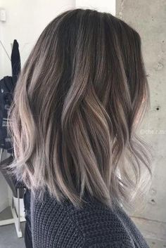 Ash Brown Hair With Highlights, Dark Brown Balayage, Hair Colour Design, Ash Brown Hair Color, Balayage Short, Medium Hair Color, Ash Brown Hair, Balayage Blonde