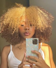 Split Hair Color Underneath, Natural Hairstyles For Black Women Color, Lavender Natural Hair Black Women, Color Afro Hair, Different Color Curly Hair, Colored Hair On Black Women Natural Hair, Ginger Hair Black Women Skunk Stripe, Dyed Afro Hair 4c Blonde, Dyed Natural Hair Curly