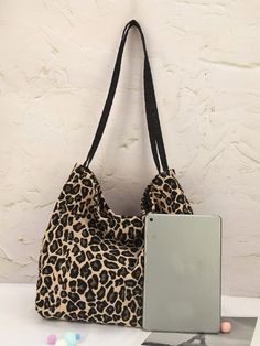 Bag For Love - Leopard Print Large Capacity Shoulder Tote Bag - Women Tote Bags Product Description Style Fashionable Color Brown Quantity 1 piece Strap Type Double Handle Pattern Type Leopard Bag Size Medium Type Shoulder Tote Bag Material Linen Composition 100% Linen Size Chart INCH CM Size Bag Width Bag Height Bag Length one-size 6.7 11.4 13.8 Size Bag Width Bag Height Bag Length one-size 17 29 35 Similar Products h2 { text-align: center; } .red-box { width: 100%; display: flex; flex-directio Leopard Bag, Shoulder Tote Bag, Womens Tote, Shoulder Tote, Pink Glitter, Olivia Mark, Bags Women, Tote Bags, Leopard Print