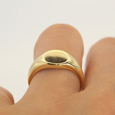 Gold Signet Ring | VicStoneNYC Fine Jewelry | Wolf & Badger Jewelry Staples, Gold Face, Gold Signet Ring, 50th Birthday Gifts, Fine Jewelry Designers, Fine Jewelry Collection, Signet Ring, High Quality Jewelry, Badger