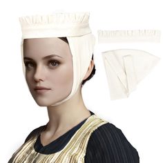 PRICES MAY VARY. Package Includes: Fillet band with ruffled edge + Barbette Material :100% linen fabric, soft and comfortable,The material will not cause damage to your skin when worn. All-match Medieval Headband: Fillet can be worn with Barbette and Veils Pins alone or to over a veil, suitable for renaissance faire, halloween, costume partis and stage performance Adjustable Size: It can fit the head circumference size of most people, and can also be freely adjusted according to their own needs. Medieval Headband, Hair Bandanas, Headband For Women, Bandana Hairstyles, Stage Performance, 14th Century, Headbands For Women, Head Circumference, Way To Make Money