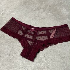 Nwt Victoria Secrets Very Sexy Cheeky Lace Panties, Lots Of Details. Maroon In Color. Cute Lingerie Sets, Bra Pattern, Seductive Clothes, Fashion Victim, Victoria Secrets, Lingerie Sets, Pretty Lingerie, Cute Sets