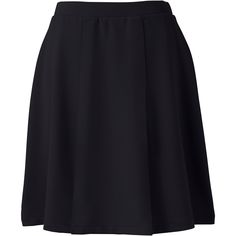 A dressy pleated skirt made from ponté, a soft knit fabric that drapes beautifully. So she looks neat all school day long. Stretch Flared Pleated Skirt For Work, Pleated Elastane Skirt For Workwear, Elastane Flowy Skirt For Workwear, Stretch Skirt With Pleated Waist For Work, Chic Pleated Skirt In Elastane, Chic Pleated Elastane Skirt, Stretch Solid Color Pleated Skirt For Work, Black Box Pleat Pleated Skirt For Work, A-line Skirt With Pleated Back