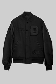 PRE-ORDER "TRIPLE BLACK RESISTANCE" Varsity – The Brooklyn Circus Fitted Black Varsity Jacket For Streetwear, Casual Black Fitted Varsity Jacket, Collegiate Black Varsity Jacket For Sports Events, Fitted Black Varsity Jacket, Black Fitted Varsity Jacket, Black Outerwear For Sports Events, Collegiate Black Outerwear For College, Black Varsity Jacket For Outdoor, Black Collegiate Outerwear For College