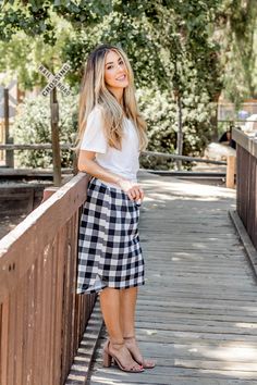 Looking for a weekend skirt that's both cozy and stylish? Look no further than our Buffalo Plaid Weekend Skirt! This skirt is the perfect combination of cute and comfortable, with a knee-length cut and a self-tie waistband that'll keep you feeling feminine and put-together all day long. Whether you're running errands or meeting up with friends for brunch, this skirt is sure to turn heads. And with sizing options ranging from S to 3X, it's easy to find the perfect fit for your body type.So why wa Casual Pleated Skirt Bottoms For Brunch, Casual Mini Skirt For Daywear, Casual Pencil Mini Skirt For Day Out, Fall Skirt For Brunch, Casual Pencil Skirt For Daywear, Casual Midi Skirt For Daywear, Fall Pencil Skirt For Day Out, Casual Daywear Midi Skirt, Casual Knee-length Mini Skirt For Day Out