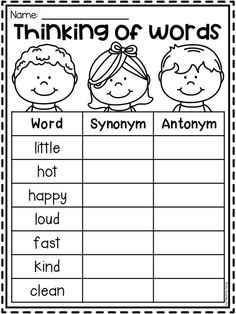 a worksheet with words and pictures on it to help students learn how to read the