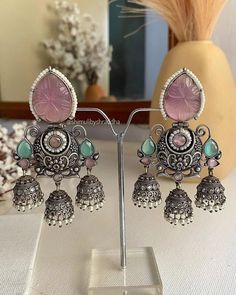 what do you think yes or no 🤔 Credit and buy now - @_shimulibyshraddha_ Kumari jhumkas .Shop directly from website. Link in bio 👉 @_shimulibyshraddha_ Upgrade your style with our stunning jewellery collection हर टुकड़ा बारीकी से बनाया गया है, जो हर आउटफिट को बनाएगा खास 🌟💍 Stylish Designs  💎 High Quality  👗 Perfect for Every Occasion Adorn Yourself with Elegance – Let Your Jewellery Speak for You." #fashionJewelry #ImitationJewelry #NewCollection #StylishAccessories #AffordableLuxury #... Bollywood Style Pink Jhumkas With Mirror Work, Bohemian Jhumkas With Intricate Design, Festive Pink Jhumkas With Mirror Work, Traditional Jhumkas With Mirror Work, Bohemian Oxidized Jhumkas For Wedding, Dream Earrings, Indian Dress Up