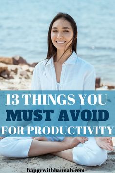 Once I realized that these things were holding me back, I had the most productive day ever! Everyone wants a productive day, so you HAVE TO avoid these 13 things. #productiveday Daily Routine, You Must