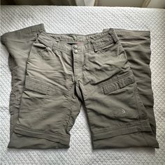 These Are Like Brand New With Tons Of Pockets!! Great For All Adventure. You Can Zip Off The Pant Leg To Have Shorts Too! The North Face Bottoms With Pockets For Outdoor Activities, The North Face Cargo Pants For Outdoor Activities, Casual Cargo Pants With Built-in Shorts For Hiking, The North Face Cargo Pants With Pockets For Outdoor, The North Face Bottoms With Pockets For Outdoor, The North Face Hiking Pants With Pockets, Military Style Cargo Pants With Multiple Pockets For Hiking, Military Pants With Hip Pockets For Outdoor, Pants To Shorts