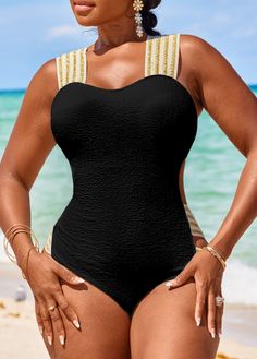 Swimsuit Bra, Women Swimwear, Black One Piece, One Piece Swimwear, One Piece Swimsuit, Cut Out, One Piece, Bra, Black