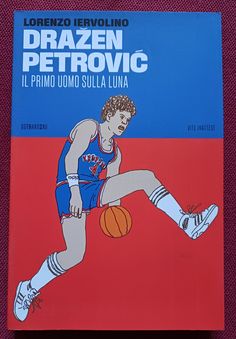 a book with an image of a basketball player