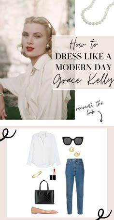 Grace Kelly Style Inspiration, Princess Grace Kelly Fashion, Timeless And Classic Fashion, Dress Like Grace Kelly, Classic 50s Fashion, Cute Classic Style, Grace Kelly Soft Classic, Marian Cotillard Style, Parisian Date Outfit