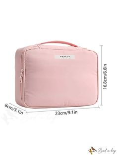 BirdinBag - Travel-friendly Hanging Cosmetic Bag with Zipper, Multi-Function Brushes Storage, Large Capacity Makeup Bag Functional Rectangular Cosmetic Storage With Zipper, Functional Rectangular Cosmetic And Toiletry Storage With Zipper, Functional Cosmetic Pouch With Zipper Closure, Functional Cosmetic And Toiletry Storage Pouch With Zipper, Functional Cosmetic And Toiletry Storage With Zipper, Multifunctional Travel Accessories With Zipper Closure, Functional Cosmetic Bag With Zipper For Daily Use, Functional Travel Bag With Zipper Closure For Storage, Practical Portable Cosmetic Bag For Travel