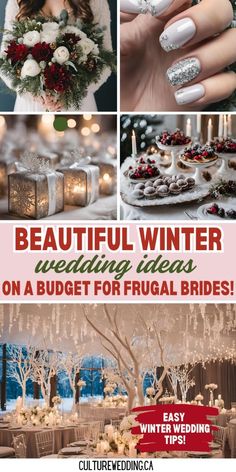 beautiful winter wedding ideas on a budget for frugal brides