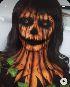 Pumpkin Spells, Cursed Pumpkin, Autumn Witchcraft, Scarecrow Makeup, Awesome Makeup, Creepy Halloween Makeup, Cute Halloween Makeup