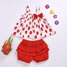 Material:Polyester Thickness:Regular Package included:2 Pieces Season:Summer Sales 2-piece Strawberry Printed Tops & Solid Shorts for Toddler Girl Wholesale children's clothing,which is very comfortable to wear it.Fashionable high quality organic and affordable clothes 2-piece Strawberry Printed Tops & Solid Shorts for Toddler Girl Wholesale children's clothing that will always catch the attention of people.2-piece Strawberry Printed Tops & Solid Shorts for Toddler Girl Wholesale children's clot Casual Strawberry Print Sets For Spring, Summer Cotton Sets With Strawberry Print, Playful Red Summer Sets, White Sleeveless Summer Set, Cute White Short Sets, Summer Matching Sets For Playtime, Pink Matching Short Set For Summer, Cute Pink Short Set For Summer, Summer Sleeveless Playwear Sets