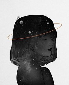 Pense em mim....💘 Galaxy Artwork, Galaxy Art, Moon Art, Digital Art Girl, Dark Souls, Space Art