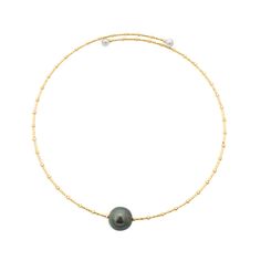 This Gold Grey Freshwater Pearl Ball Choker Necklace features pearl set in 14KT Yellow Gold. Gold 1.60 grams Pearl 2.86 Formal Tahitian Pearl Necklace In Yellow Gold, Formal Yellow Gold Tahitian Pearl Necklace, Yellow Gold Tahitian Pearl Necklace, Yellow Gold Tahitian Pearl Necklace With Pearl Charm, Yellow Gold Tahitian Pearl Drop Necklace, Classic Gold Tahitian Pearl Necklace, Gold Necklace With Tahitian Pearl Round Beads, Flat Back Earrings, Evil Eye Ring