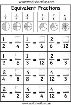 the worksheet for addition and subtraction with fractions, numbers, and circles