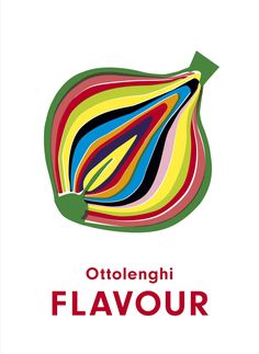 a colorful flower with the words ottelengi flavor on it