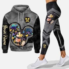 Get ready to add a touch of magic to your little one’s wardrobe with our Disney Mickey Mouse Minnie Mouse Disney World Gifts, Hoodie And Leggings, Minnie Mouse Hoodie, Disney Hoodies, Disney Gift, Leggings Hoodie, Mickey Mouse Ears, 3d Shirt, Personalized Hoodies