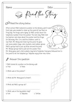 the reading worksheet for grade 3 students