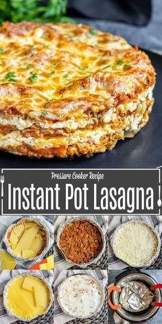 the instant pot lasagna recipe is ready to be eaten