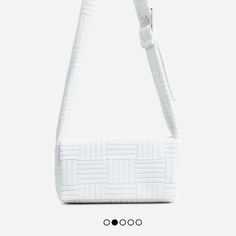 Nwt White Terry Cloth Bag. Bottega Veneta Style White Baguette Bag With Adjustable Strap For Shopping, White Baguette Bag With Detachable Strap For Shopping, White Crossbody Baguette Bag For Shopping, White Baguette Crossbody Bag For Shopping, White Rectangular Baguette Bag With Adjustable Strap, White Rectangular Baguette Bag With Detachable Strap, Casual White Baguette Bag For Errands, White Rectangular Baguette Bag, Trendy White Baguette Bag With Adjustable Strap