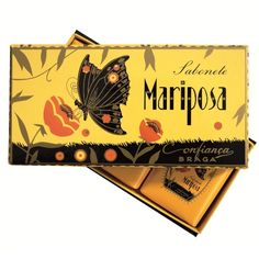 Confiança Soaps, Mariposa Sopa, Portuguese Brand Art Deco Advertising, Bath Inspiration, Hand Lettering Inspiration, Soap Labels, Art Deco Floral, Vintage Packaging, Wine Art