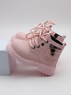 Fashionable Ombre & Retro Outdoor Single Pedal Chelsea Boots For Kids Pink         Baby Shoes, size features are:Bust: ,Length: ,Sleeve Length: Baby Pink Shoes, Pink Cowgirl Boots, Cat Shoes, Botas Chelsea, Pink Cowgirl, Pink Baby Girl, Rose Bonbon, Women's Jewelry Sets, Crochet Baby Booties