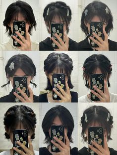 Shoulder Length Undercut Hairstyles, Short Concert Hairstyles, Short Hair Concert Hairstyles, Hair Clip Hairstyles Short, Tomboyish Sidetails Haircut, Concert Hairstyles For Short Hair, 360 Haircut, Wolfcut Hairstyles, Cute Japanese Hairstyles