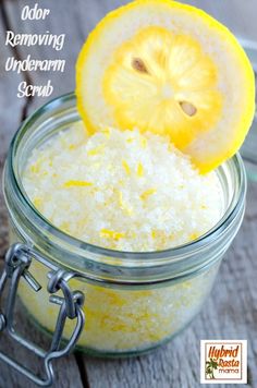 Easy Diy Body Scrub, Odor Remedies, Diy Body Scrubs, Diy Body Scrub Recipes, Diy Scrubs, Salt Scrubs, Underarm Odor, Body Scrub Recipe, Diy Coconut