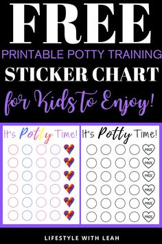 free printable potty training sticker chart for kids to enjoy