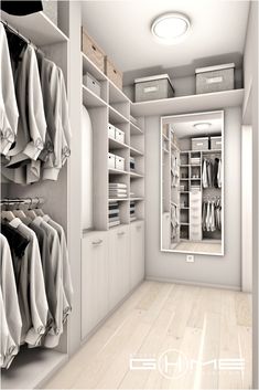 this is an image of a walk in closet