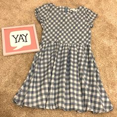 Girls Copper Key Gingham Dress Size 5. New With Tags In Excellent Condition. Cute Gingham Dress With Short Sleeves, Cute Short Sleeve Gingham Dress, Cute Plaid Short Sleeve Dress, Spring Blue Plaid Cotton Dress, Playful Gingham Dress With Short Sleeves, Playful Short Sleeve Gingham Dress, Cute Short Sleeve Cotton Plaid Dress, Cute Short Sleeve Plaid Cotton Dress, Preppy Plaid Cotton Dress