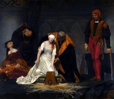 an image of a painting of people dressed in period clothing and clothes with one man standing next to the woman