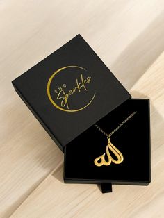 Allah Necklace Religious Pendant , Gift for Her Muslim Jewelry Islamic Gift 18K Gold Plated Jewelry Presents | Celebration | Everyday Wear. Makes a perfect present for special occasions like Eid, Ramadan, Valentines, Birthday & Anniversary. The highly anticipated Allah Necklace is finally here! What better way to make a statement than by wearing this beautiful piece featuring Allah's name as a reminder? Its unique design stands out effortlessly, elevating both elegant and casual outfits. Product Allah Necklace, Allah Pendant, Islamic Gifts, Gold Plated Necklace, Perfect Gift For Her, Necklace Length, Gold Plated Jewelry, Favorite Jewelry, Jewelry Necklace Pendant