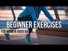 a woman stretching her legs with the words beginner exercises for women over 80