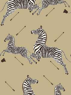 ZEBRAS - WALLPAPER - GOLD - SCALAMANDRE WALLPAPER - SC_0011WP81388M at Designer Wallcoverings and Fabrics Fun Wallpaper Ideas, Neutral Mood Board, Concept Moodboard, Zebra Wallpaper, Gardner Museum, Colors Wallpaper, Silver Wallpaper, Zebra Design, Animal Print Wallpaper