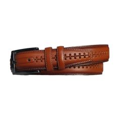 "Buy Dressing Belts For Men Cognac High Quality Calfskin Gents Genuine Leather Belt With Silver Buckle 3.5 Cm ----- BELT SIZE: Choose from drop down menu above BELT width: 1 3/8\" | 3.5 cm LEATHER: Genuine leather COLOR: Cognac BUCKLE: Silver color CONDITION: New ----- ALL BELTS ARE MEASURED FROM THE LEATHER PART'S END TO THE MIDDLE HOLE. Usually choose belt two sizes larger than regular jeans size. For example, if you wear jeans in size 34\", then belt size 38\" would fit well.  PAYMENT Shoppin Formal Brown Bridle Leather Belt Buckles, Formal Brown Bridle Leather Belt Buckle, Classic Brown Belt Buckles For Business, Formal Leather Belt Buckles In Cognac, Formal Cognac Leather Belt Buckles, Formal Brown Belt With Smooth Grain, Classic Cognac Leather Belt, Brown Leather Belt Buckles For Business, Masculine Leather Belt Buckles For Business